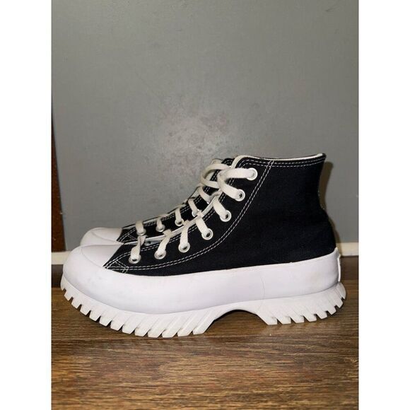 Converse Chuck Taylor All Star Lugged High-Top Sneaker - Black Size 8 - Picture 6 of 15